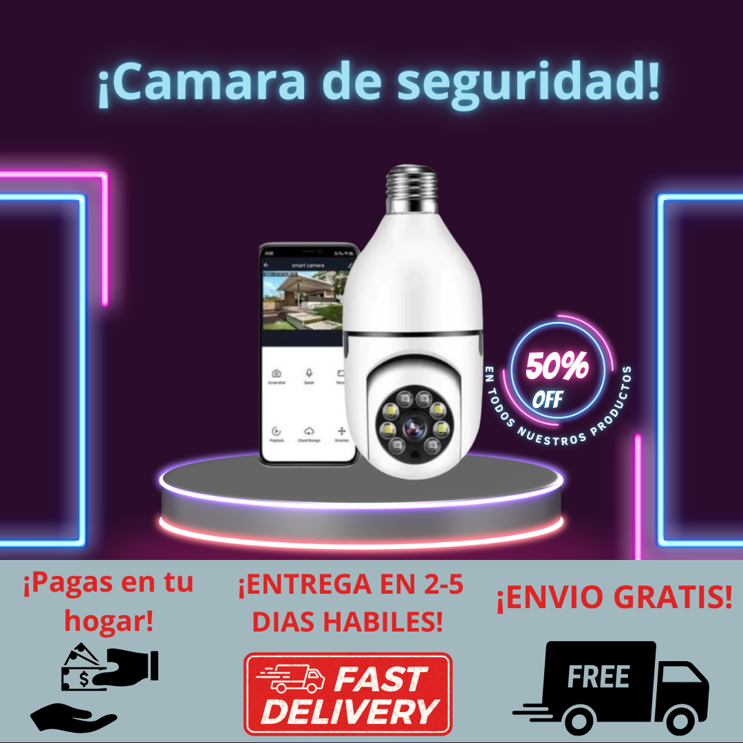 Camara Seguridad 360 WiFi HD-1080P